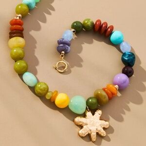 Cool Mix Camp Icon Beaded Necklace